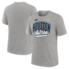Houston Astros Cooperstown Collection Retro Tri-Blend T-Shirt Heather Gray | Nike