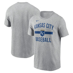 Kansas City Royals  Arched T-Shirt Heather Gray | Nike