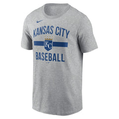 Kansas City Royals  Arched T-Shirt Heather Gray | Nike
