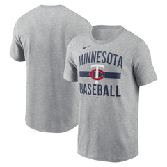 Minnesota Twins  Arched T-Shirt Heather Gray | Nike