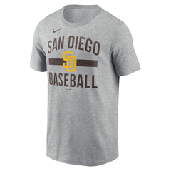San Diego Padres  Arched T-Shirt Heather Gray | Nike