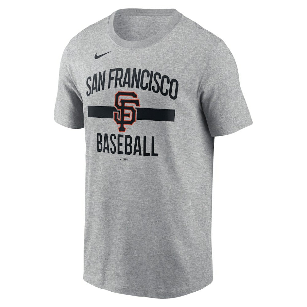 San Francisco Giants Arched T-Shirt Heather Gray | Nike