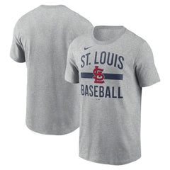 St. Louis Cardinals  Arched T-Shirt Heather Gray | Nike