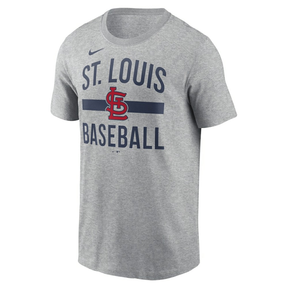 St. Louis Cardinals  Arched T-Shirt Heather Gray | Nike