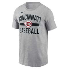 Cincinnati Reds  Arched T-Shirt Heather Gray | Nike