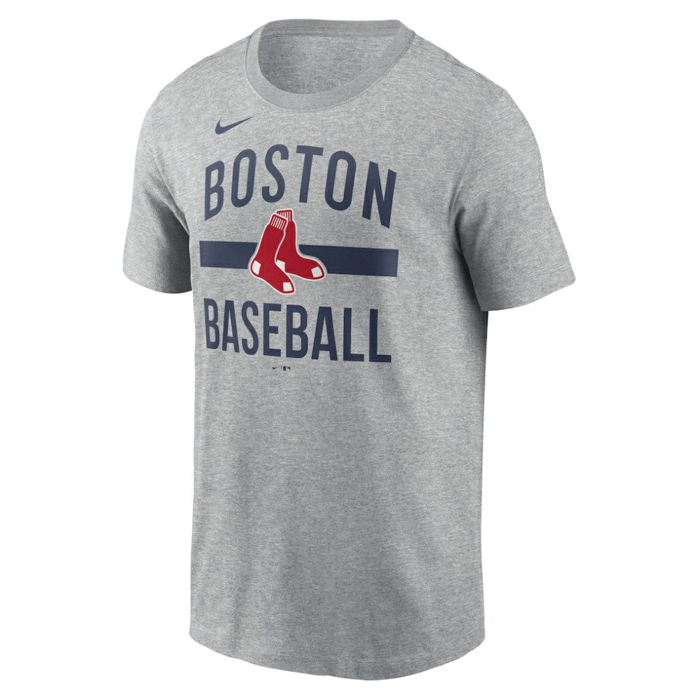 Boston Red Sox  Arched T-Shirt Heather Gray | Nike