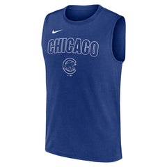 Chicago Cubs Knockout Dri-FIT Muscle Tank Top Royal | Nike