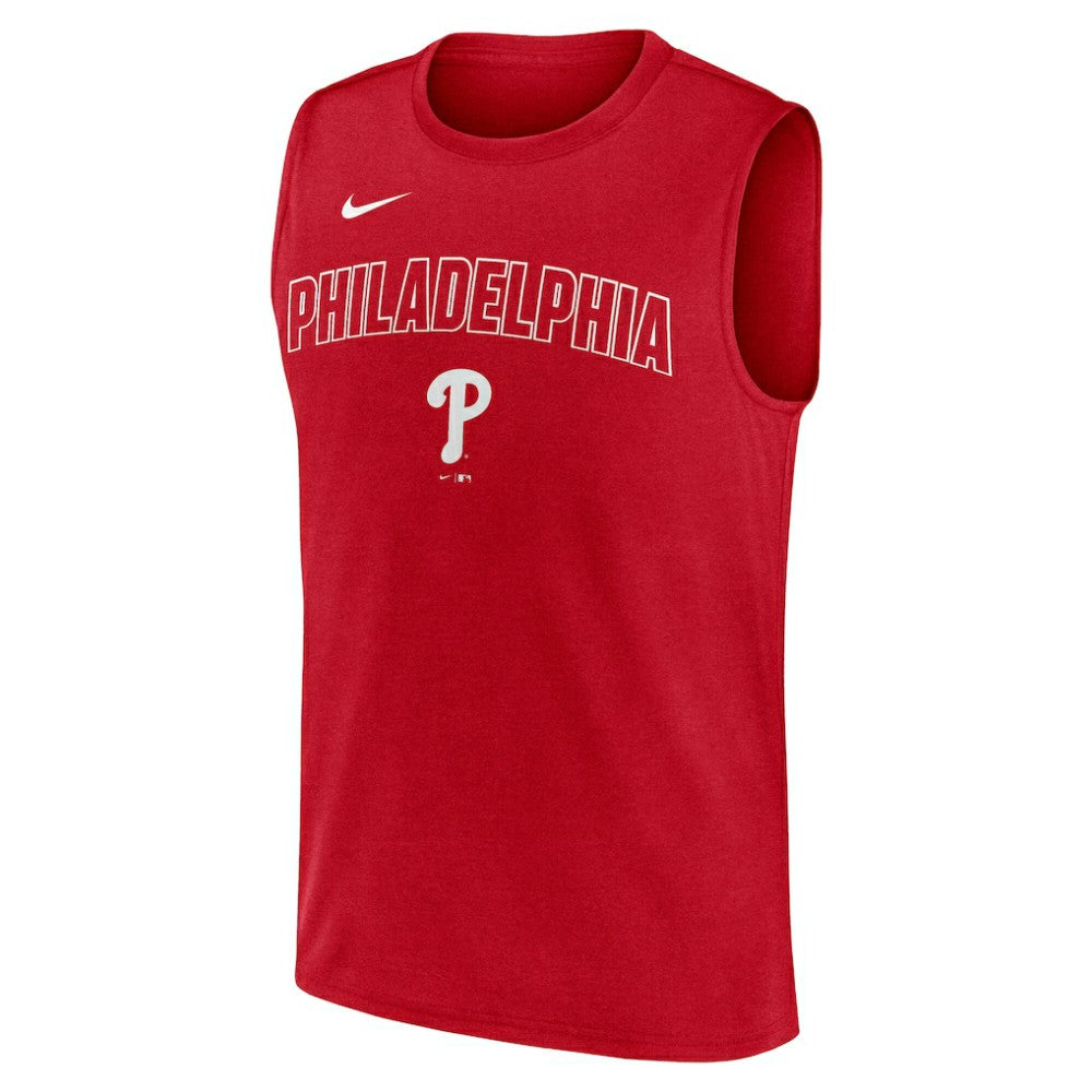 Philadelphia Phillies Knockout Dri-FIT Muscle Tank Top Red | Nike