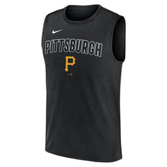 Pittsburgh Pirates Knockout Dri-FIT Muscle Tank Top Black | Nike