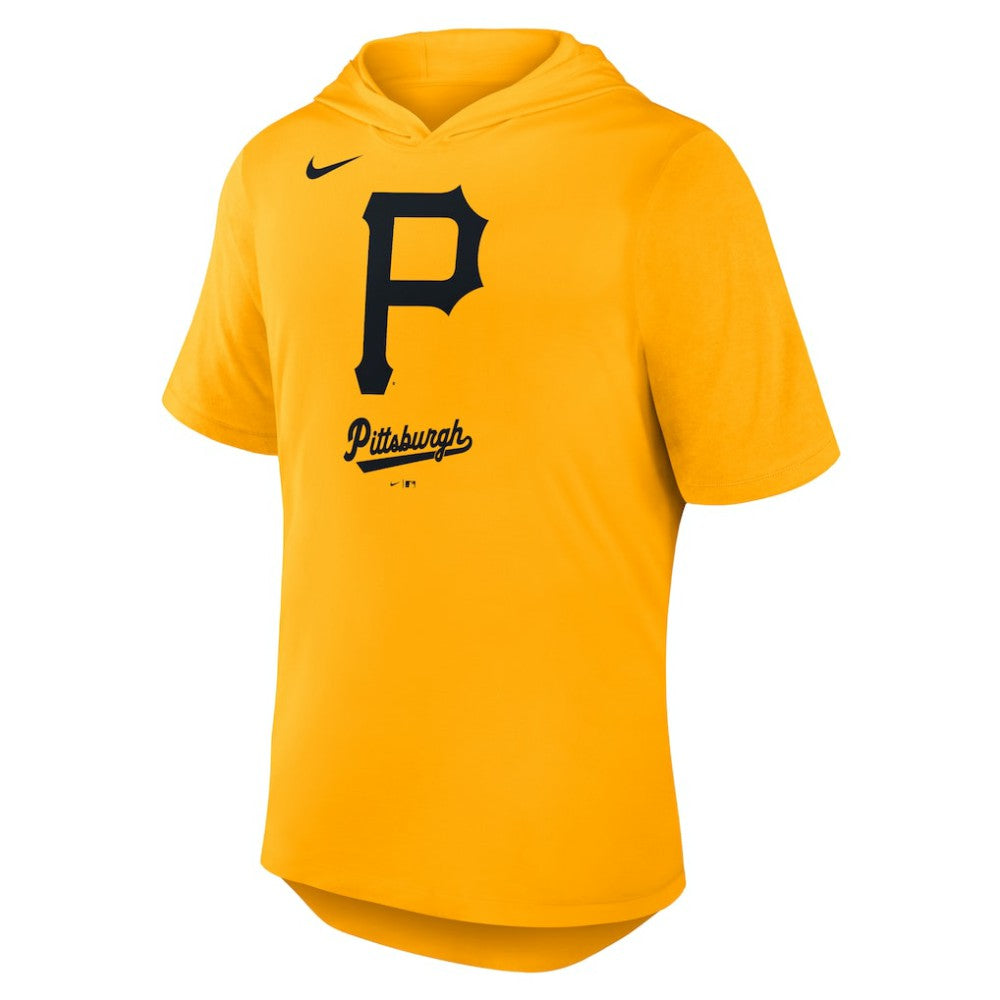 Pittsburgh Pirates Tri-Blend Hoodie T-Shirt Gold | Nike