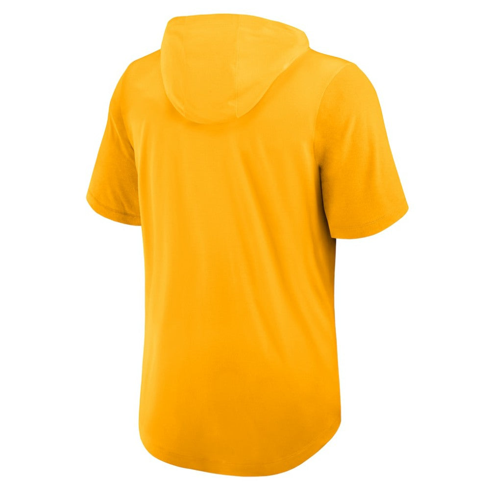 Pittsburgh Pirates Tri-Blend Hoodie T-Shirt Gold | Nike