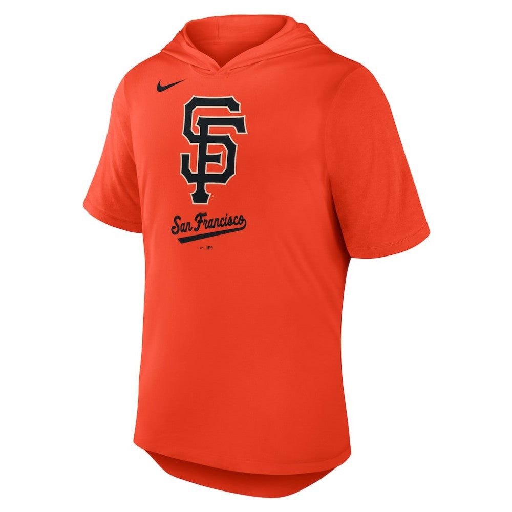 San Francisco Giants Tri-Blend Hoodie T-Shirt Orange | Nike
