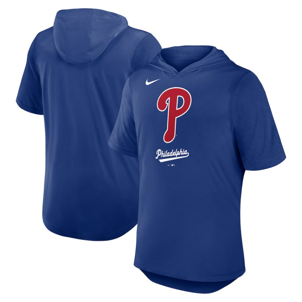 Philadelphia Phillies Tri-Blend Hoodie T-Shirt Royal | Nike