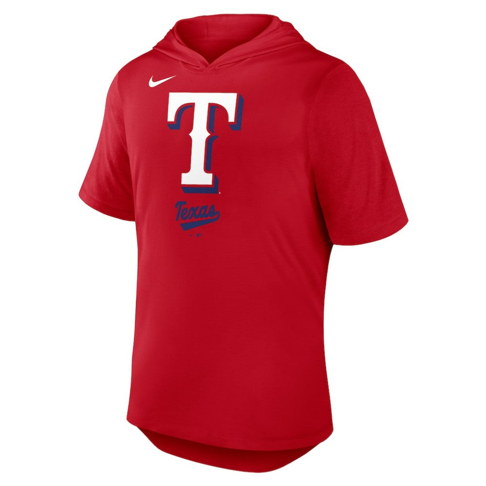 Texas Rangers Tri-Blend Hoodie T-Shirt Red | Nike
