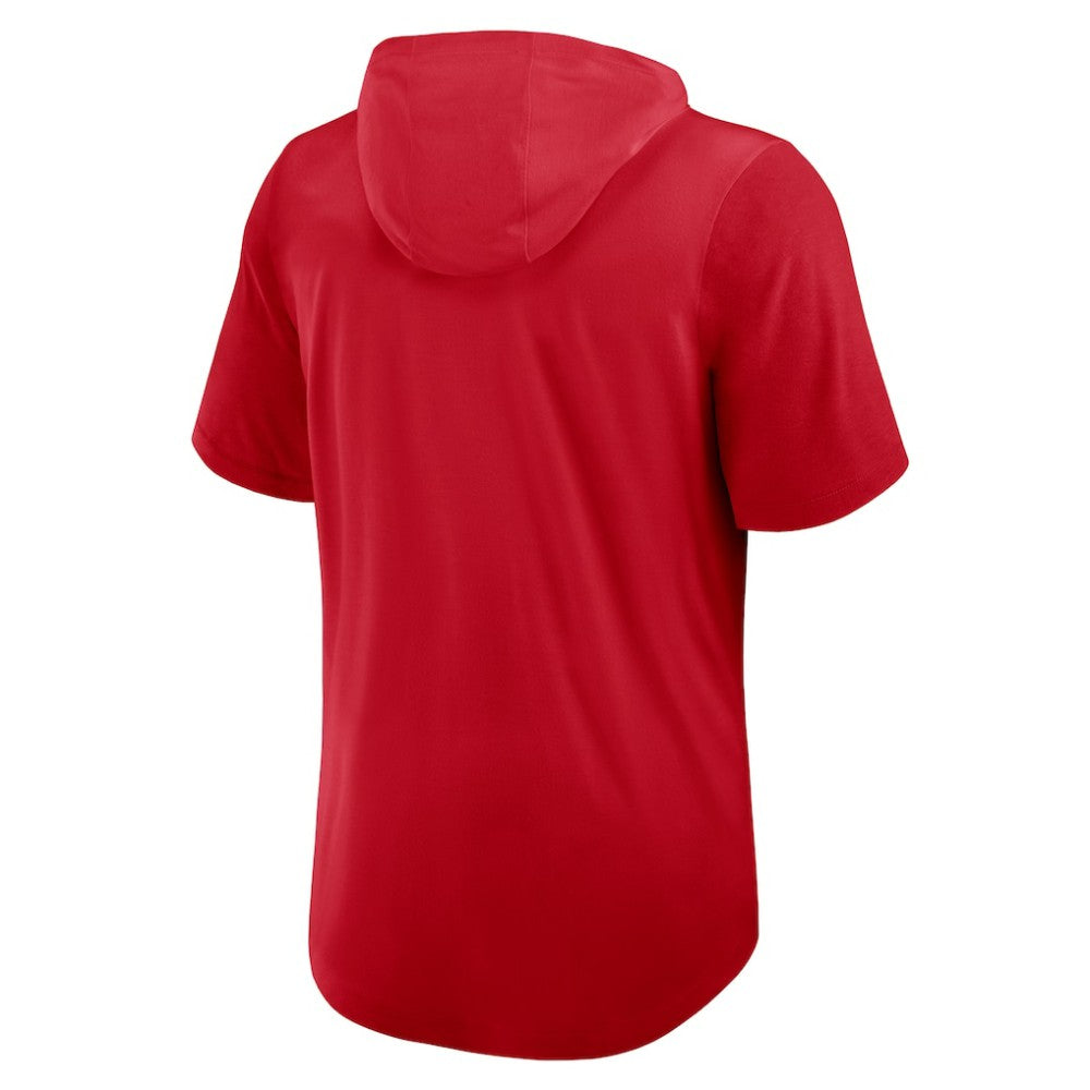 Texas Rangers Tri-Blend Hoodie T-Shirt Red | Nike