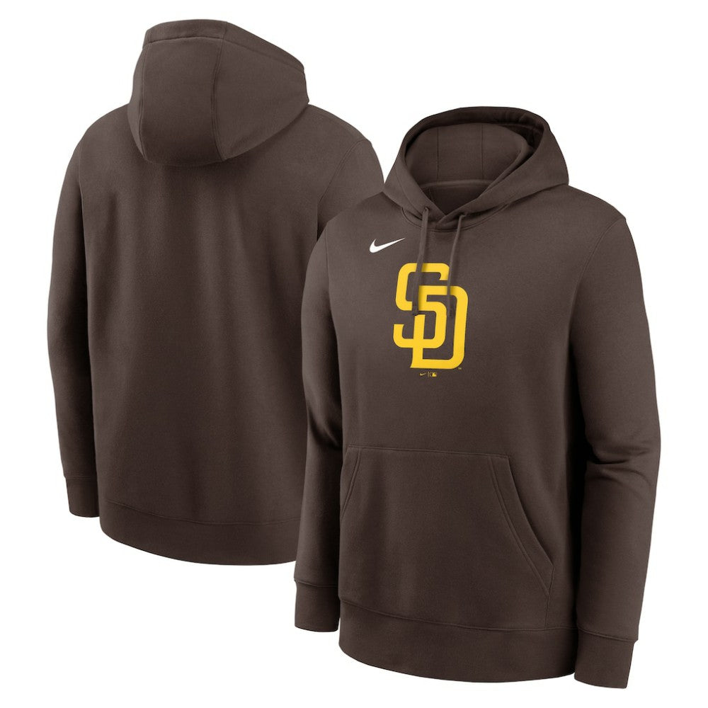 San Diego Padres Logo Club Fleece Hoodie Brown | Nike