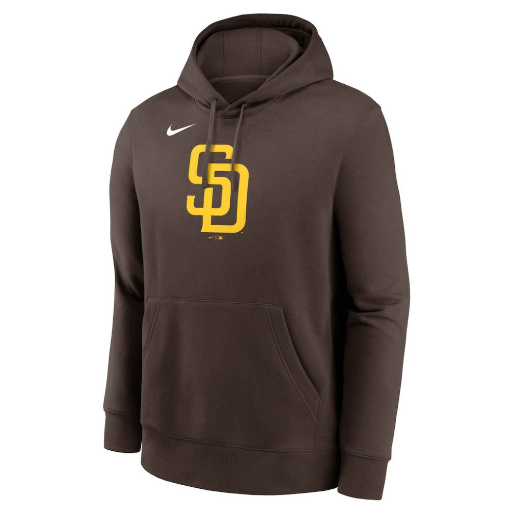 San Diego Padres Logo Club Fleece Hoodie Brown | Nike