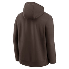 San Diego Padres Logo Club Fleece Hoodie Brown | Nike