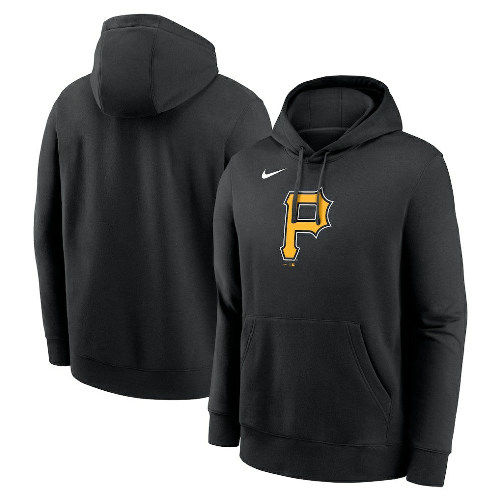 Pittsburgh Pirates Logo Club Fleece Hoodie Black | Nike