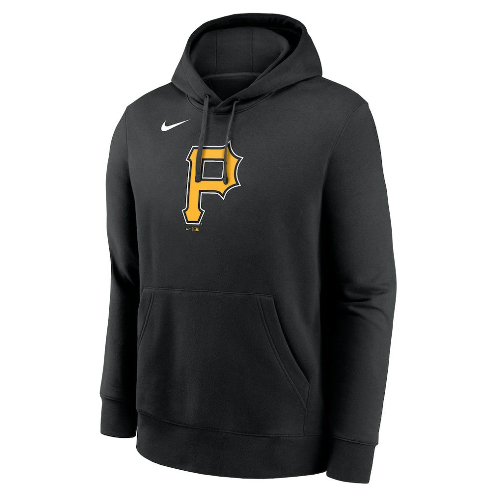 Pittsburgh Pirates Logo Club Fleece Hoodie Black | Nike