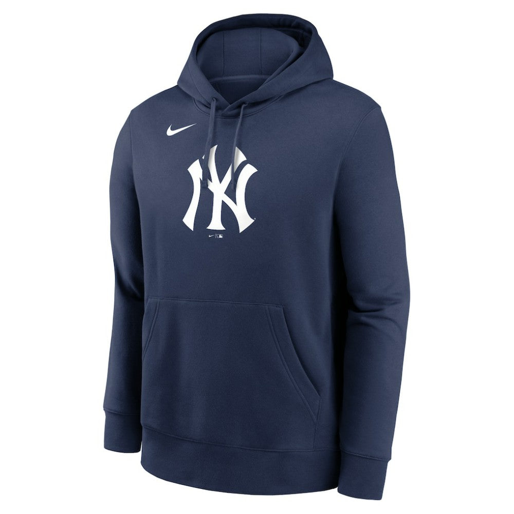 New York Yankees Logo Club Fleece Hoodie Navy | Nike