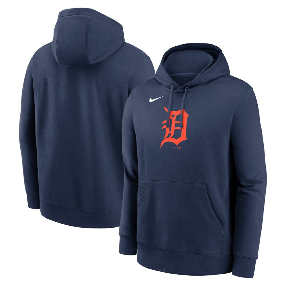 Detroit Tigers Logo Club Fleece Hoodie Navy | Nike