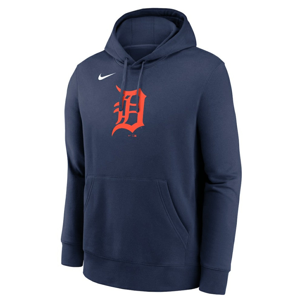 Detroit Tigers Logo Club Fleece Hoodie Navy | Nike