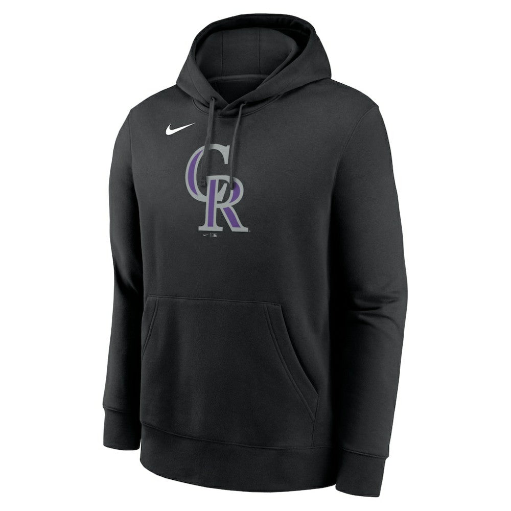 Colorado Rockies Logo Club Fleece Hoodie Black | Nike
