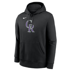 Colorado Rockies Logo Club Fleece Hoodie Black | Nike