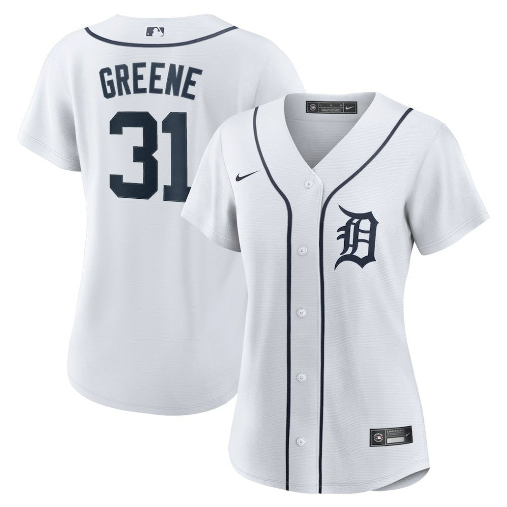 Riley Greene Detroit Tigers Women's Home Replica Player Jersey White | Nike