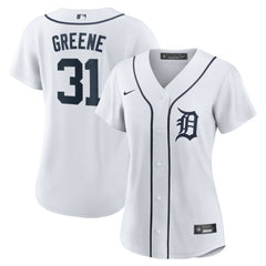 Riley Greene Detroit Tigers Women's Home Replica Player Jersey White | Nike