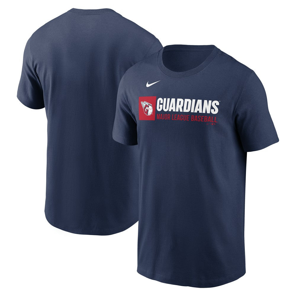 Cleveland Guardians Team Block T-Shirt Navy | Nike