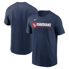 Cleveland Guardians Team Block T-Shirt Navy | Nike