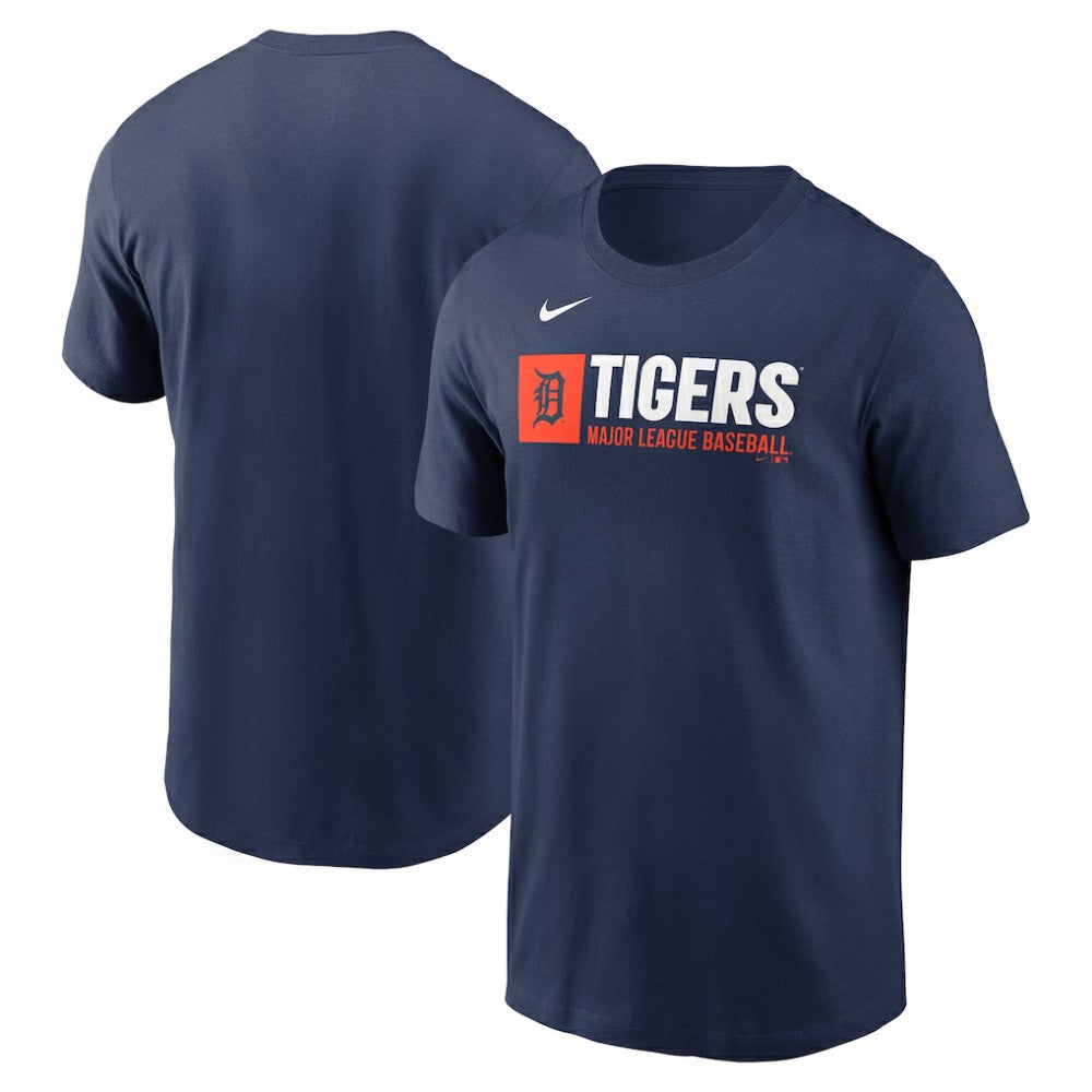 Detroit Tigers Team Block T-Shirt Navy | Nike