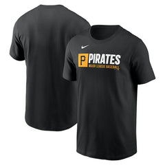 Pittsburgh Pirates Team Block T-Shirt Black | Nike