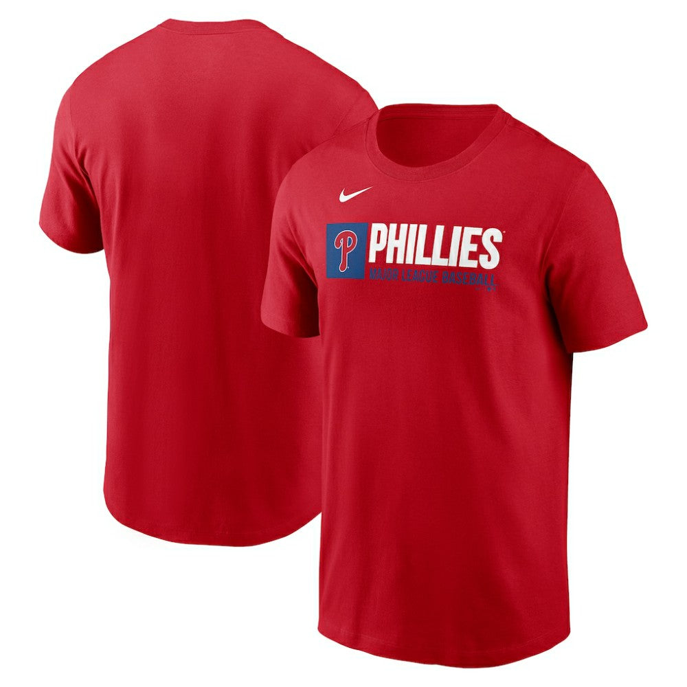 Philadelphia Phillies Team Block T-Shirt Red | Nike