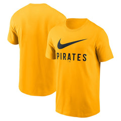 Pittsburgh Pirates Swoosh T-Shirt Gold | Nike