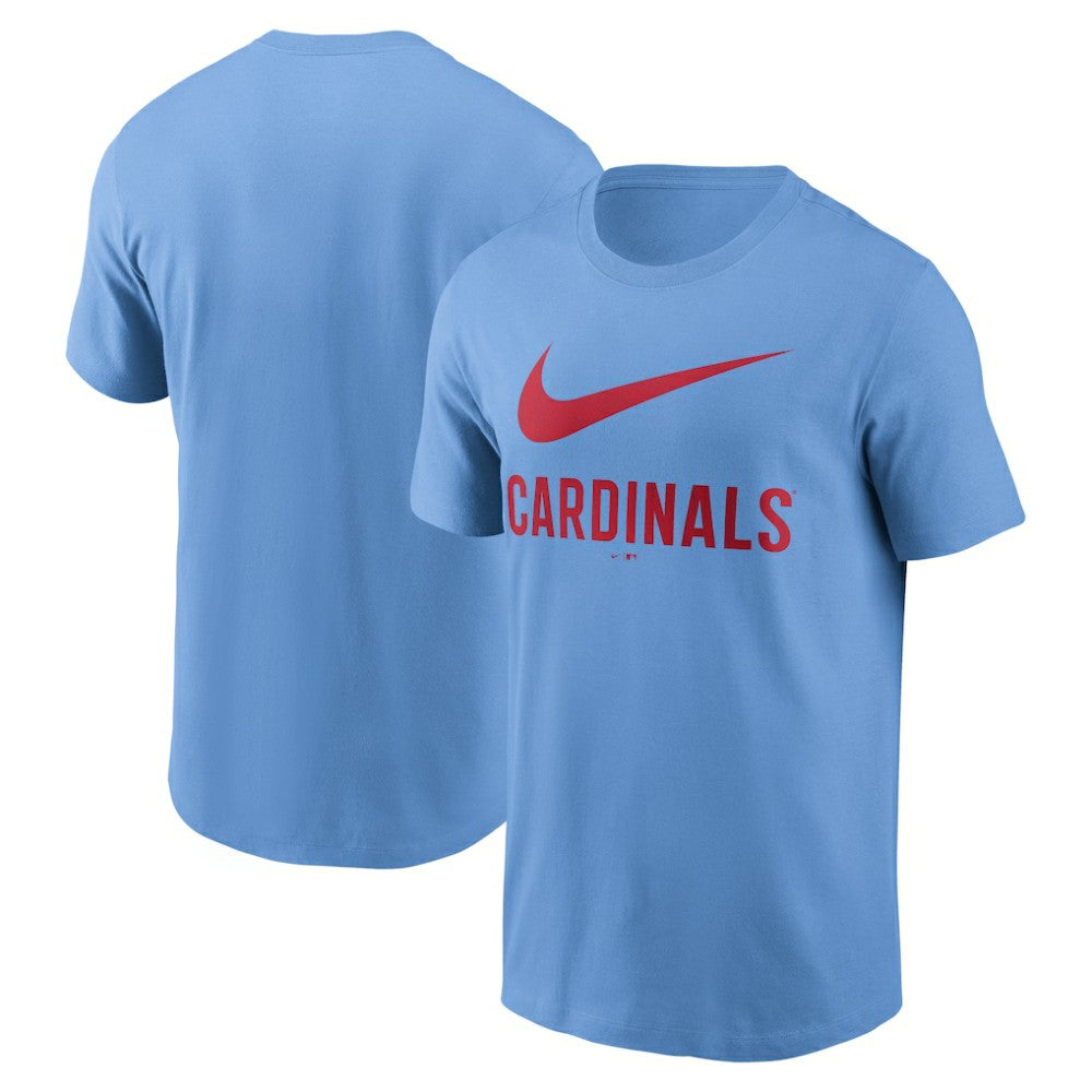 St. Louis Cardinals Swoosh T-Shirt Light Blue | Nike