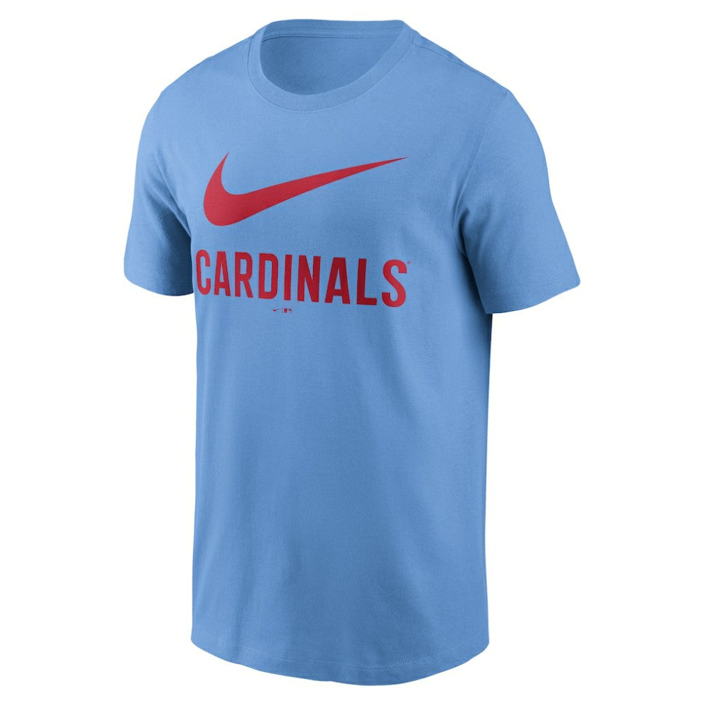 St. Louis Cardinals Swoosh T-Shirt Light Blue | Nike