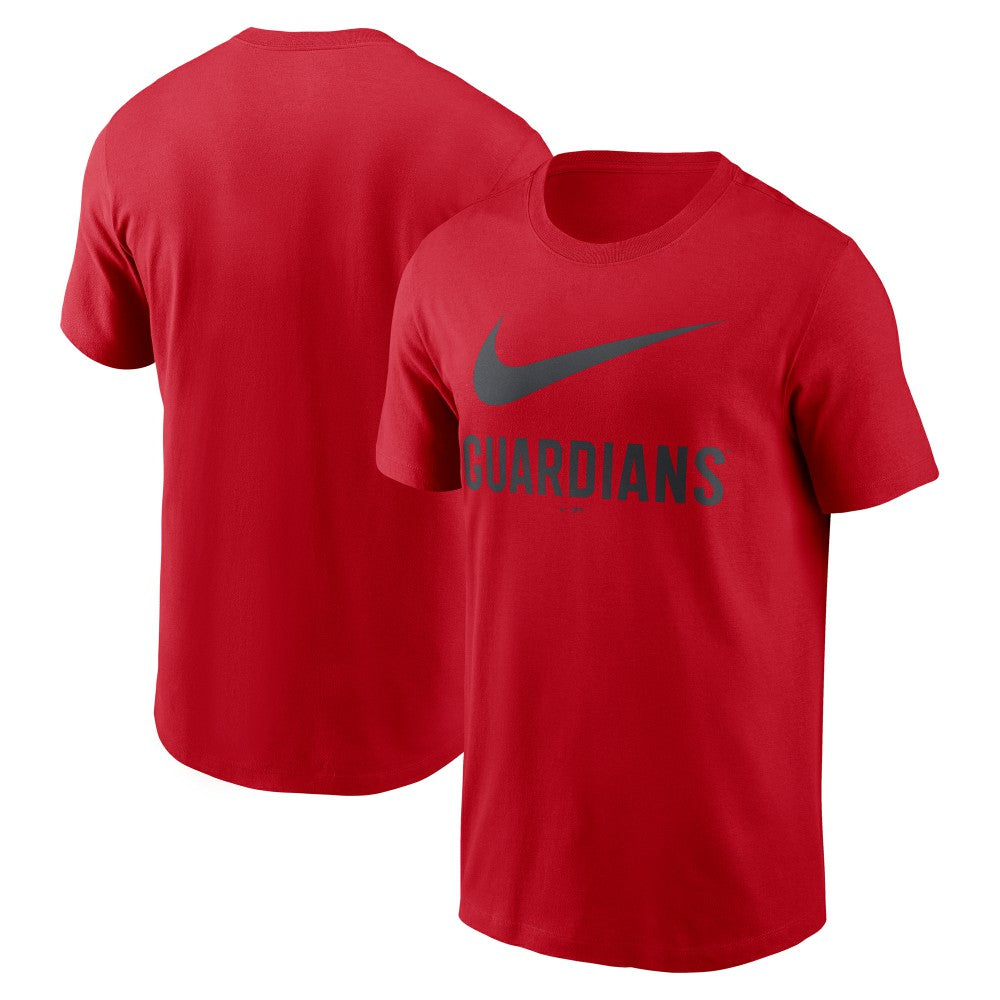 Cleveland Guardians Swoosh T-Shirt Red | Nike