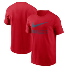 Atlanta Braves Swoosh T-Shirt Red | Nike