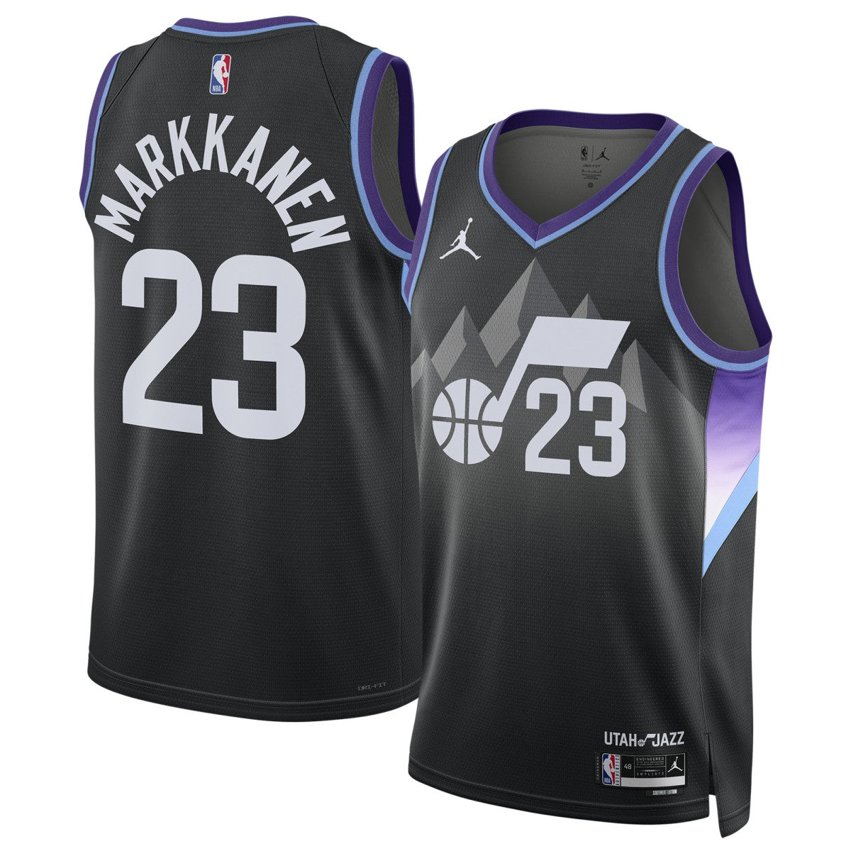 Lauri Markkanen Utah Jazz Jordan Brand Unisex 2024/25 Swingman Jersey - Statement Edition - Black sale