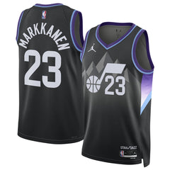 Lauri Markkanen Utah Jazz Jordan Brand Unisex 2024/25 Swingman Jersey - Statement Edition - Black sale
