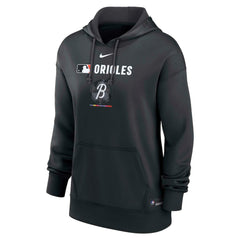 Baltimore Orioles Women's City Connect Authentic Collection Therma-FIT Hoodie Black | Nike