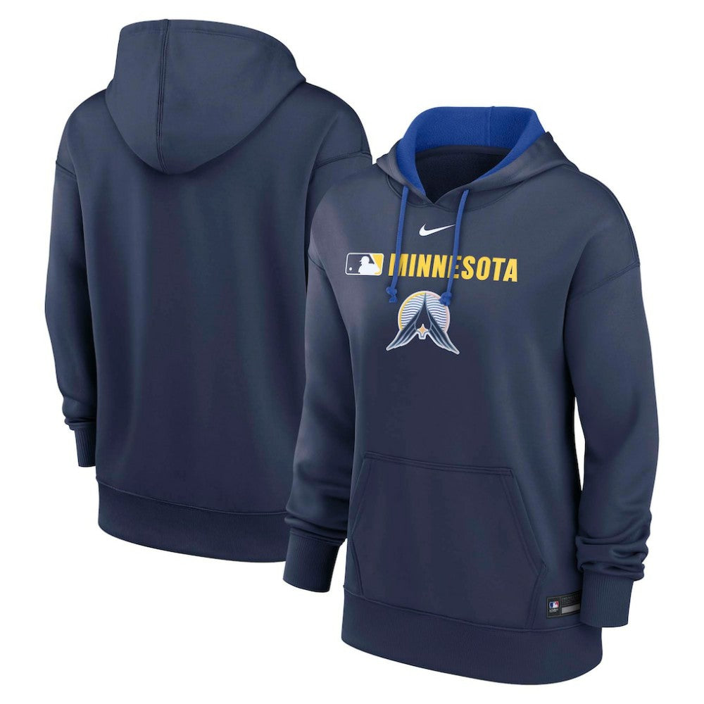 Minnesota Twins Women's City Connect Authentic Collection Therma-FIT Hoodie Navy | Nike