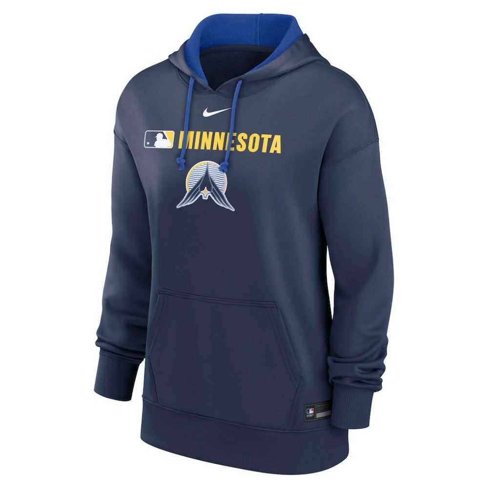 Minnesota Twins Women's City Connect Authentic Collection Therma-FIT Hoodie Navy | Nike