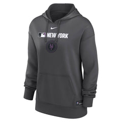 New York Mets Women's City Connect Authentic Collection Therma-FIT Hoodie Anthracite | Nike