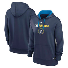 Philadelphia Phillies Women's City Connect Authentic Collection Therma-FIT Hoodie Navy | Nike