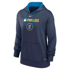 Philadelphia Phillies Women's City Connect Authentic Collection Therma-FIT Hoodie Navy | Nike