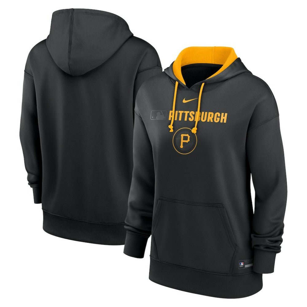 Pittsburgh Pirates Women's City Connect Authentic Collection Therma-FIT Hoodie Black | Nike